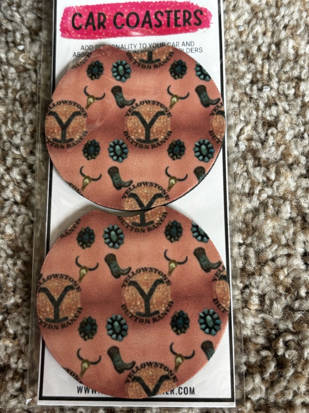 Car Coasters - Yellowstone Inspired